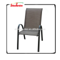 Chaise empilable de restaurant d&#39;intérieur / extérieur de tissu en aluminium